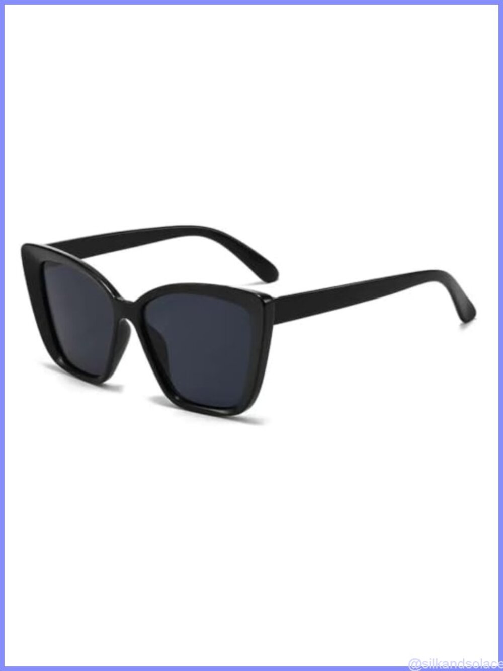 Oversized Cat Eye Sunglasses Big Square Frame UV400 Full-Frame